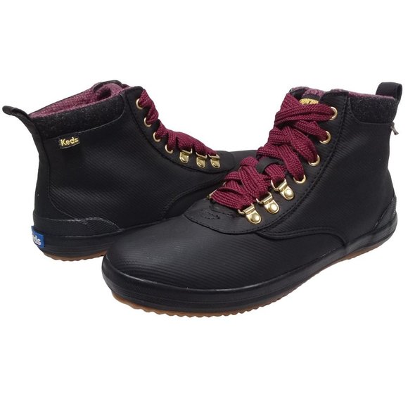 Keds Women's Water-Resistant Canvas Scout II Black Boots Size 7.5W - Picture 7 of 13